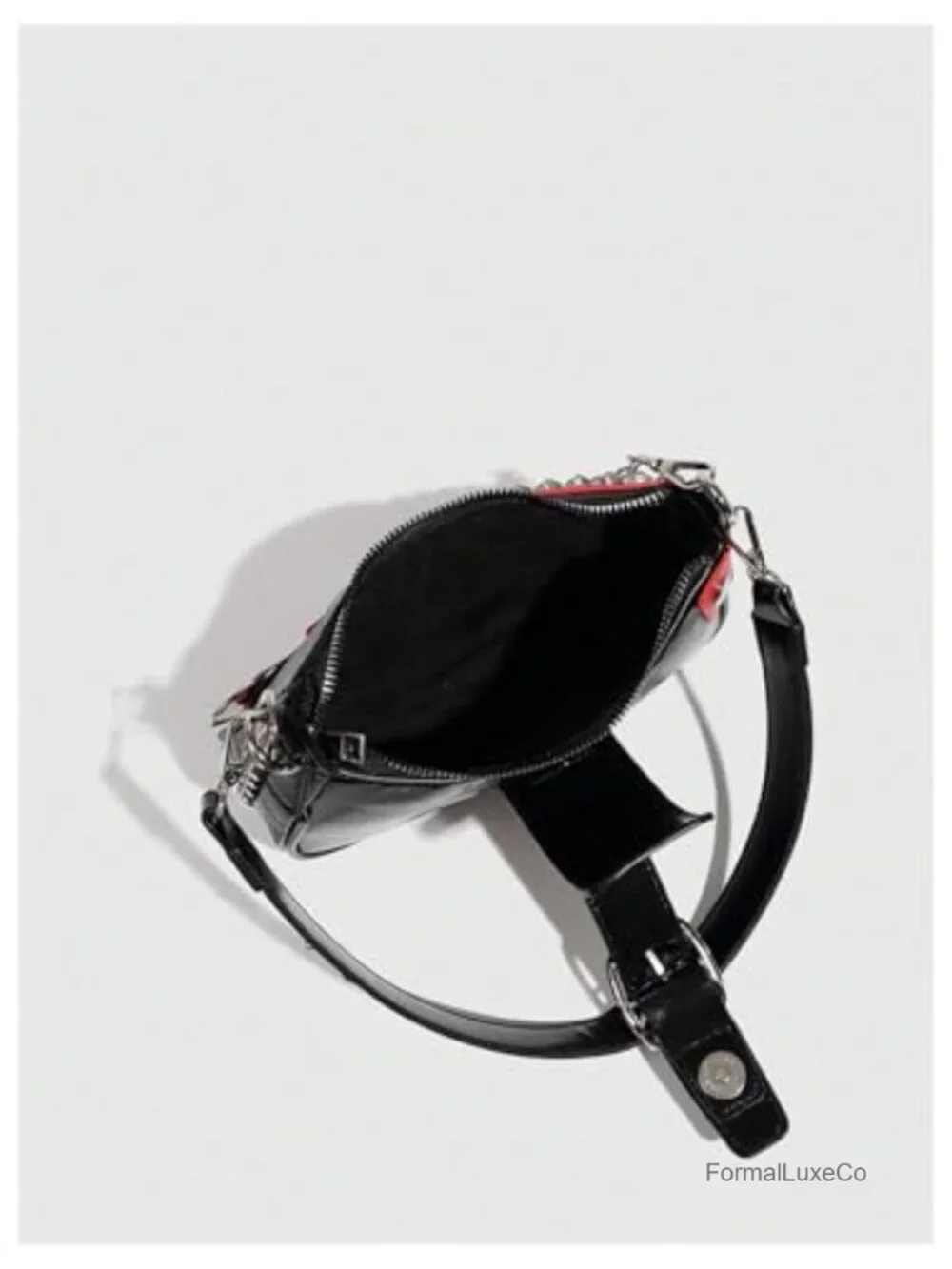 Star Embroidery PU Leather Mini Chain Hobo Handbag Shoulder Purse